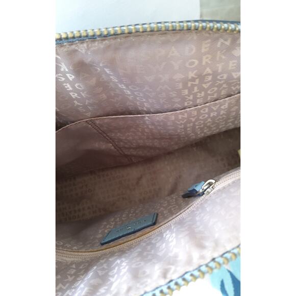 NWOT Kate Spade New York Grove Street Carli satchel purse baby blue adj strap - Picture 7 of 9